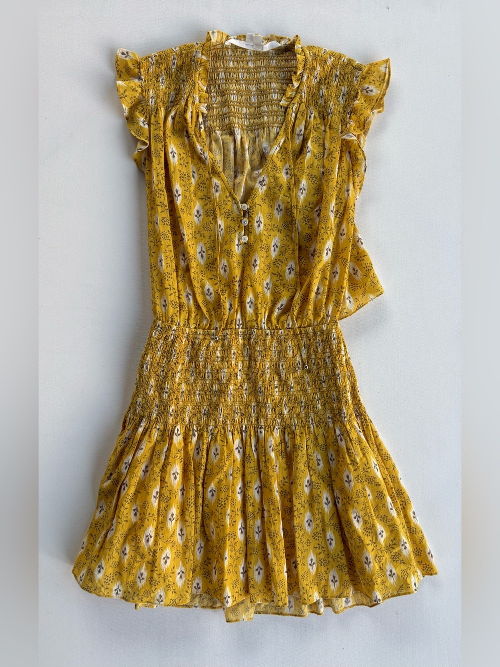 Veronica Beard Rayna Botanical Ikat Mini Dress - Picture 5 of 15